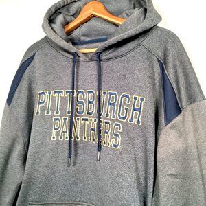 University Of Pittsburgh PITT Panthers Sweatshirt Men 2X Gray Pullover Hoodie